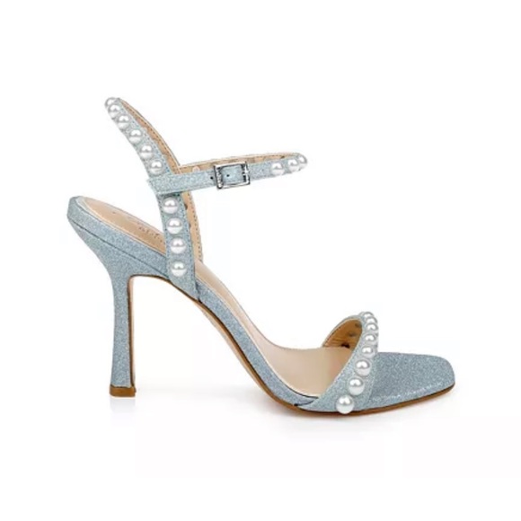 badgley mischka blue pearl heels - Picture 6 of 8
